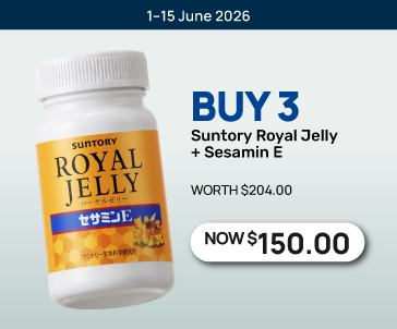 [Till 15 Jun 26] Buy 3 Suntory Royal Jelly + Sesamin E at $150