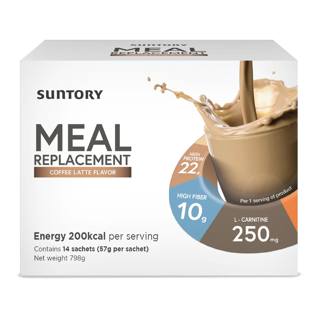 Suntory Meal Replacement Coffee Latte 14s (FOC)